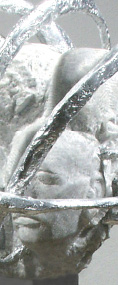 Klone III; Marmor, Polyester, Aluminium; H. 165 cm; 2001