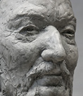 Porträt Günther Rüdiger; Acrylbeton / Sandstein; H: 39 cm; 2021/22