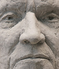 Porträt Peter Frenkel; Beton / Sandstein; H: 40 cm; 2020/22