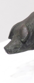 Schwein; Bronze; H. 4 cm; 2006